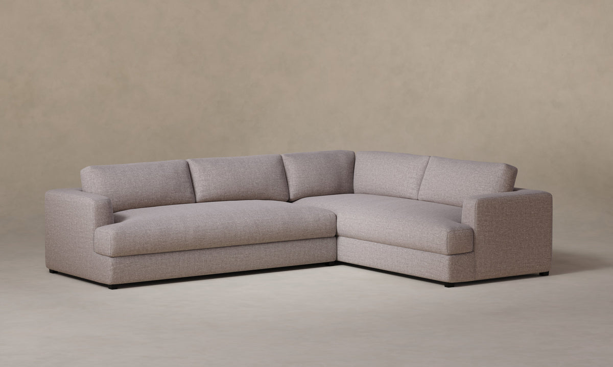 The Varick Sectional - Heritage Belgian Linen Agate