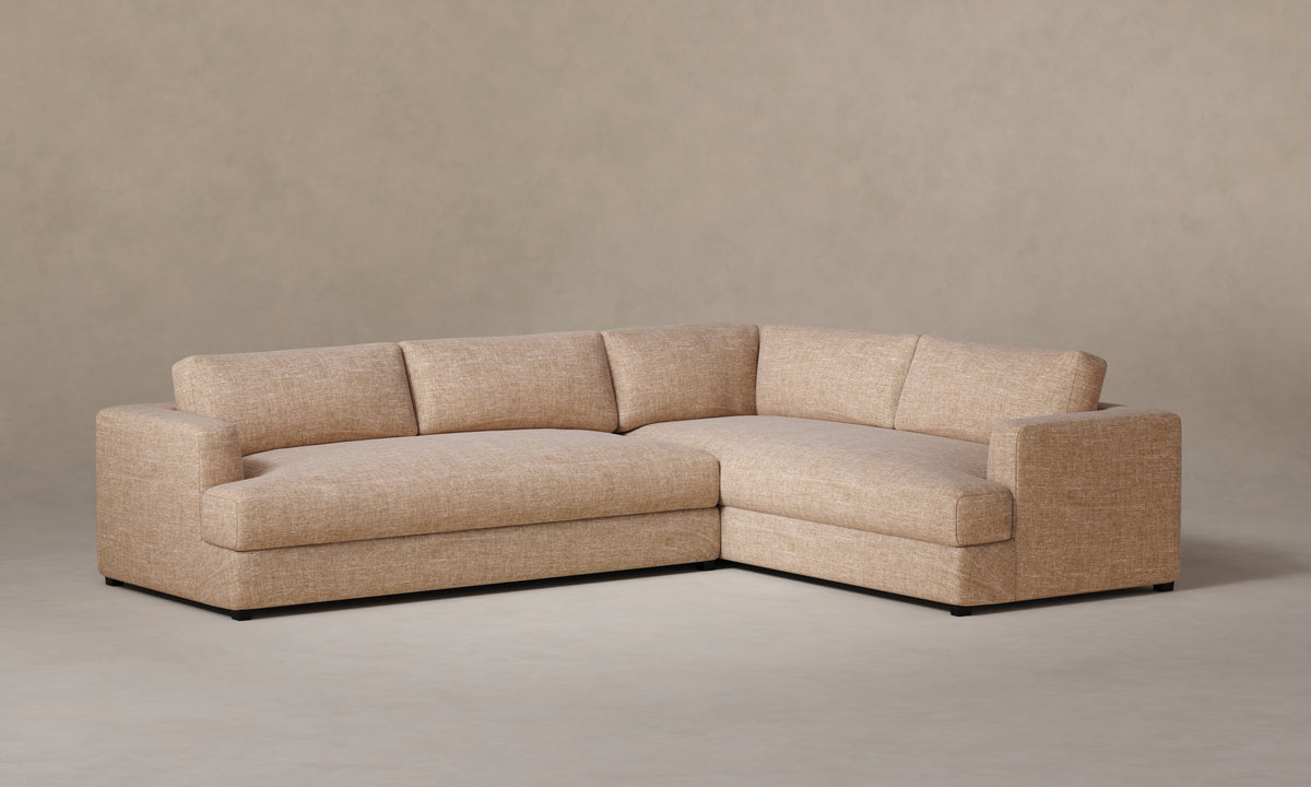 The Varick Sectional - Heritage Belgian Linen Chai