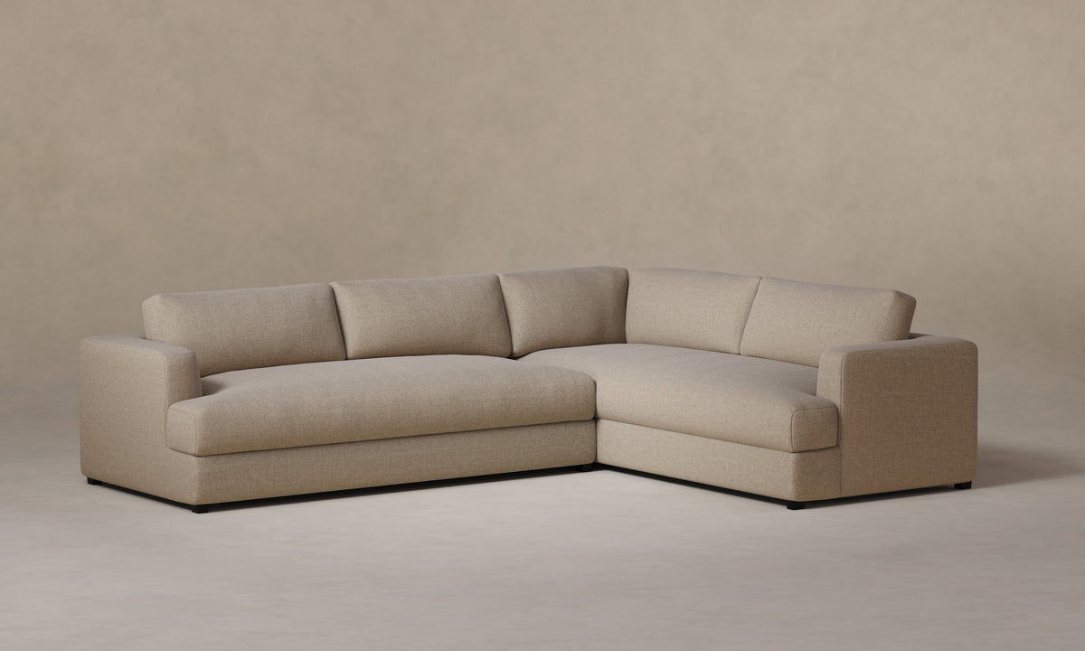 The Varick Sectional - Heritage Belgian Linen Husk