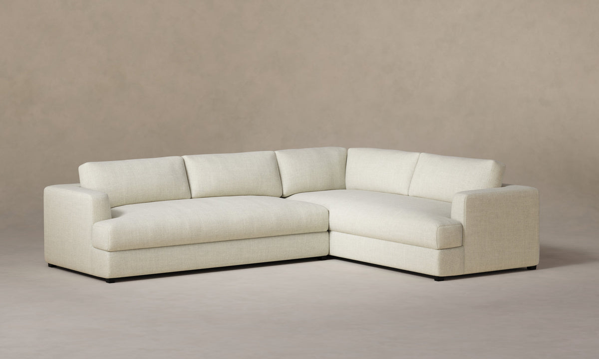 The Varick Sectional - Heritage Belgian Linen Summit