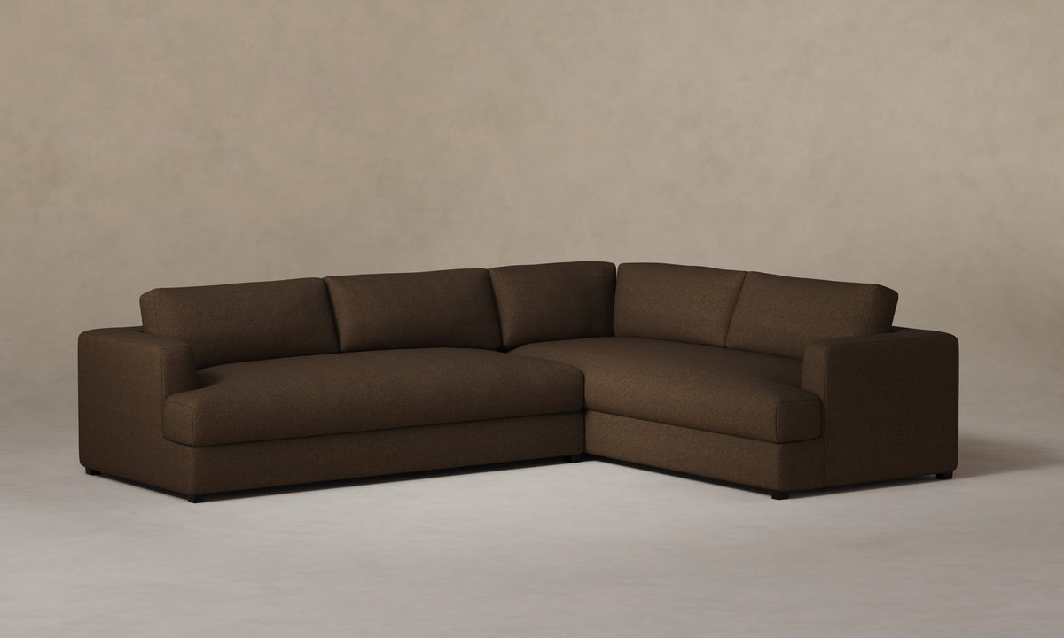 The Varick Sectional - Italian Brushed Wool Cocoa