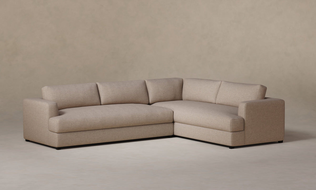 The Varick Sectional - Italian Brushed Wool Fox