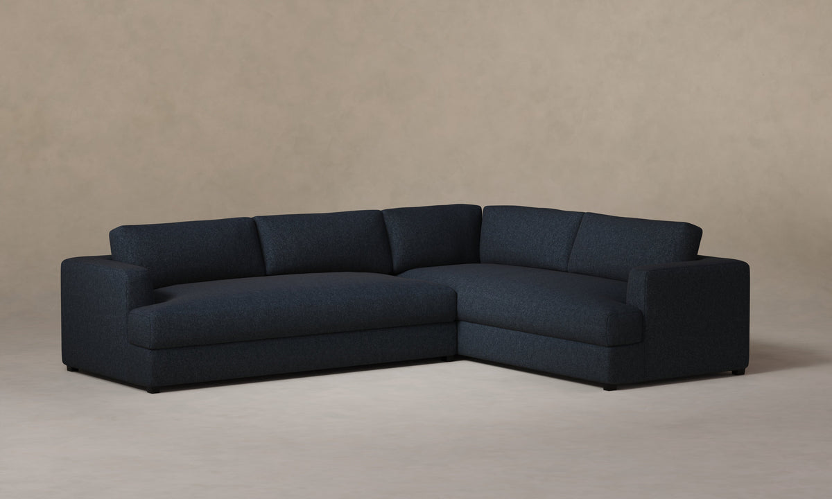 The Varick Sectional - Italian Brushed Wool Harbor