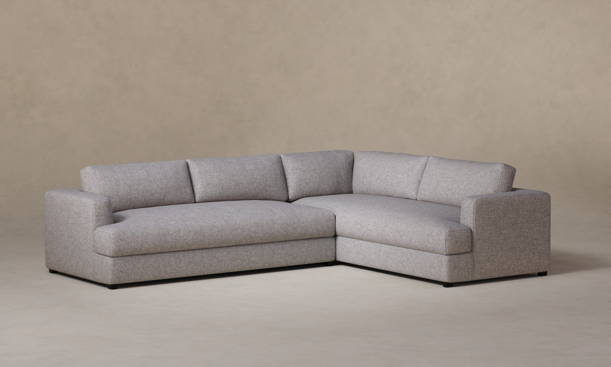 The Varick Sectional - Italian Brushed Wool Moon
