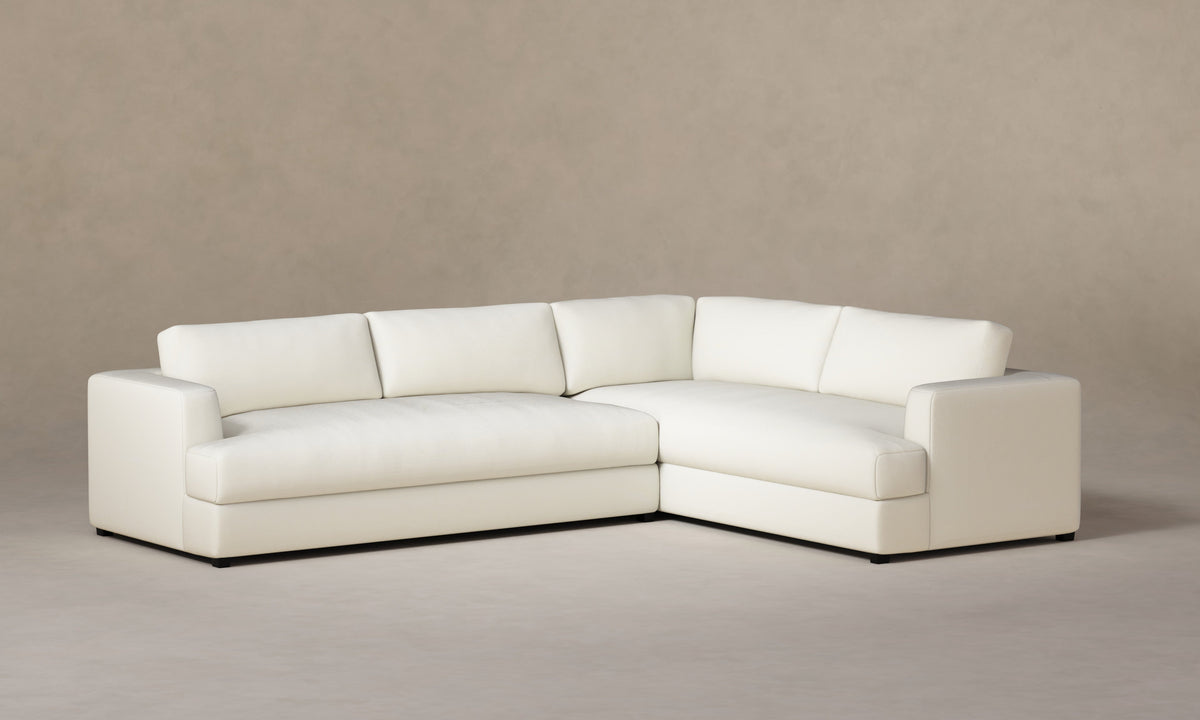 The Varick Sectional - Italian Brushed Wool Vanilla