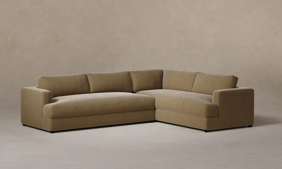 The Varick Sectional - Mohair Almond
