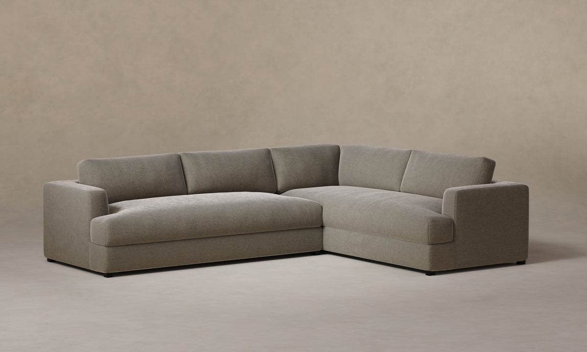 The Varick Sectional - Mohair Fog