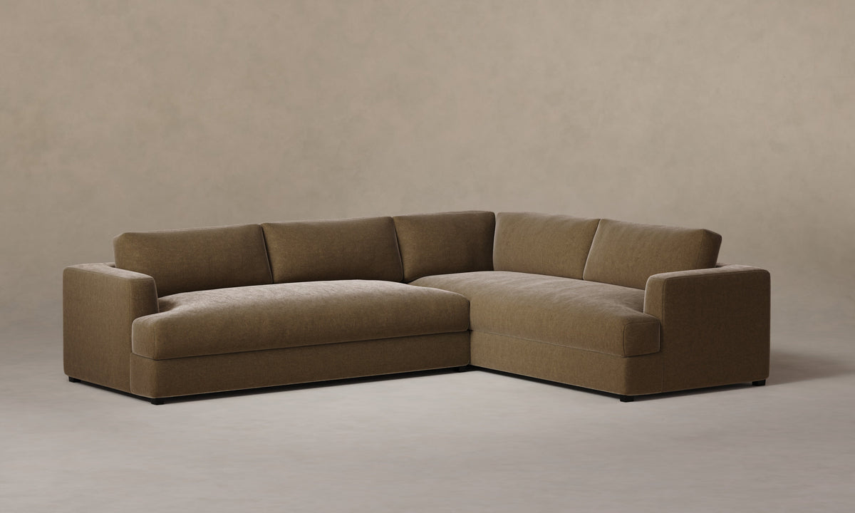 The Varick Sectional - Mohair Mink