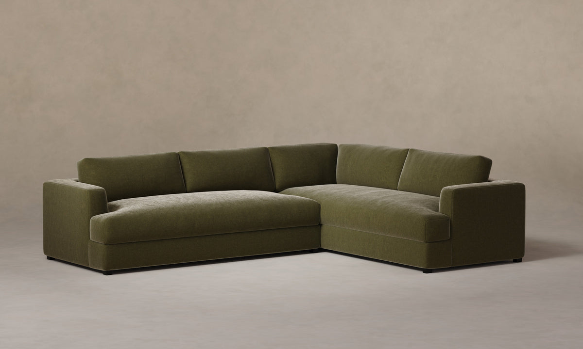 The Varick Sectional - Mohair Moss