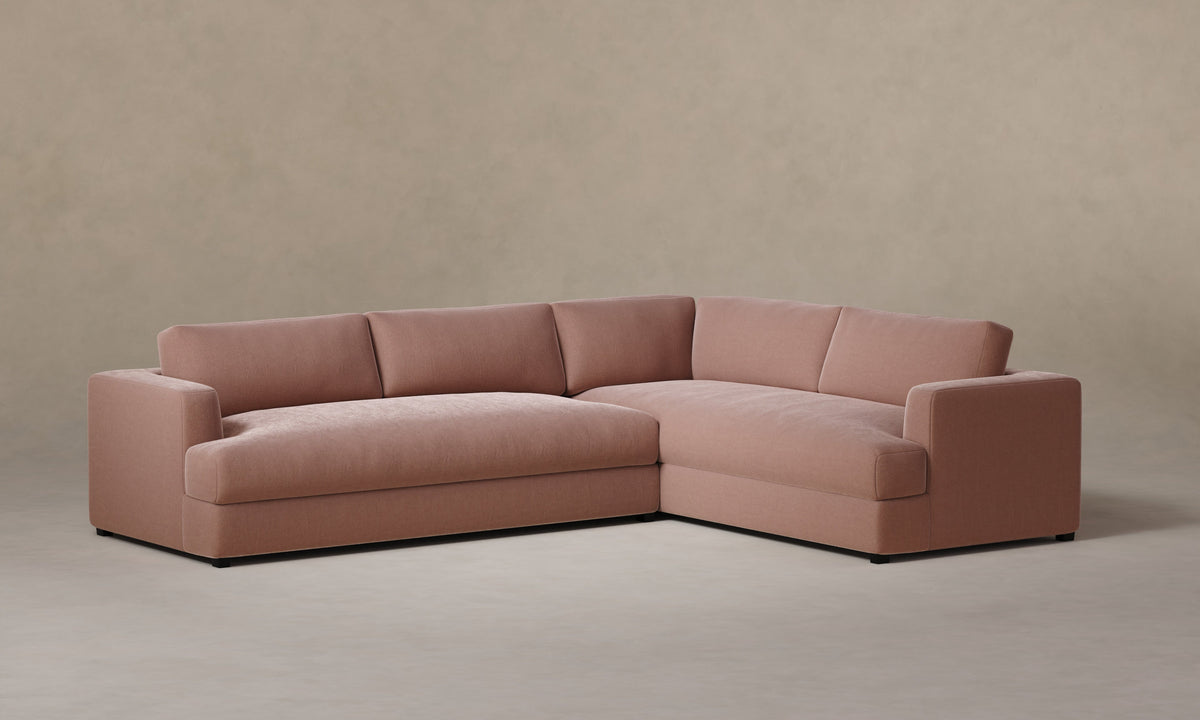 The Varick Sectional - Mohair Peony