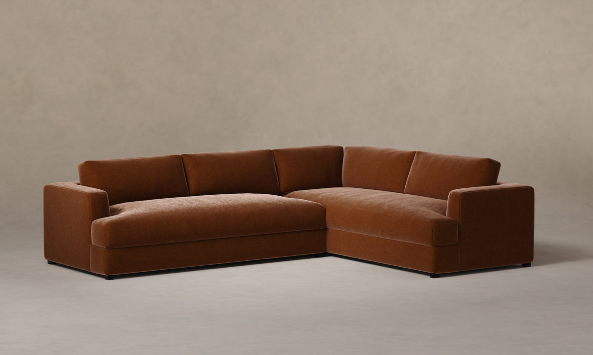 The Varick Sectional - Mohair Spice