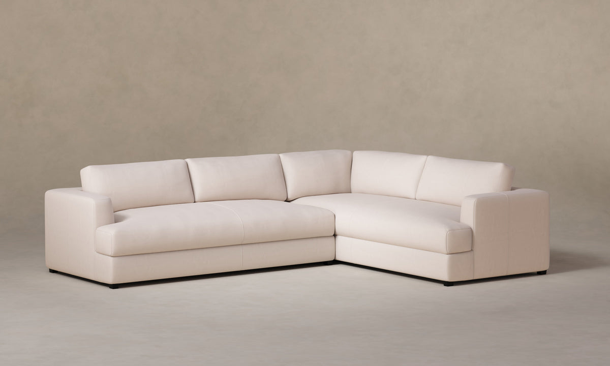 The Varick Sectional - Nubuck Leather Sail