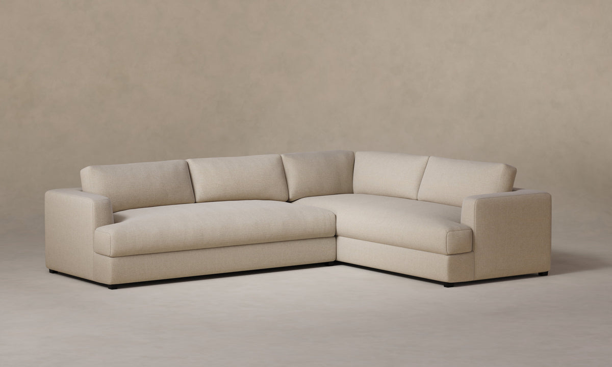 The Varick Sectional - Performance Tweed Oatmeal