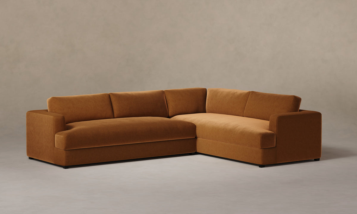 The Varick Sectional - Performance Velvet Cider