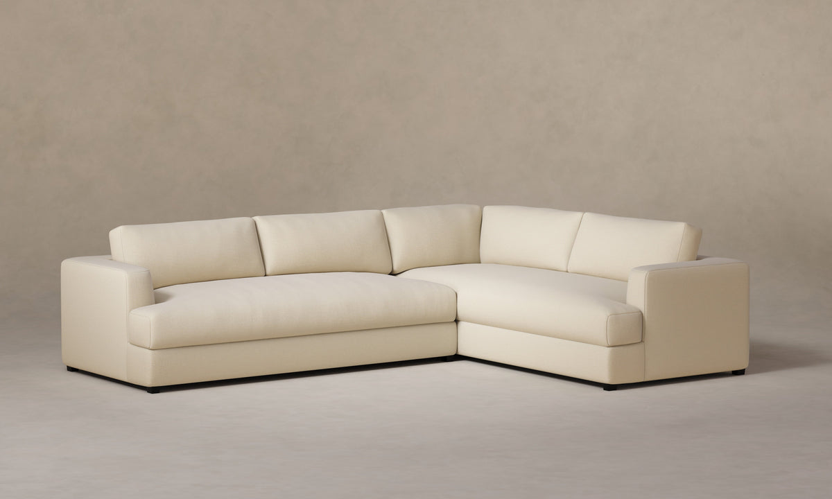 The Varick Sectional - Performance Woven Chenille Desert