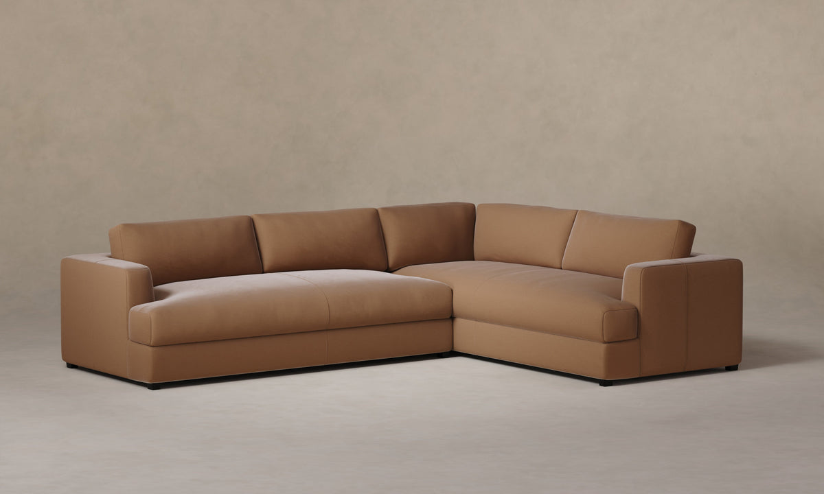 The Varick Sectional - Tuscan Leather Camel