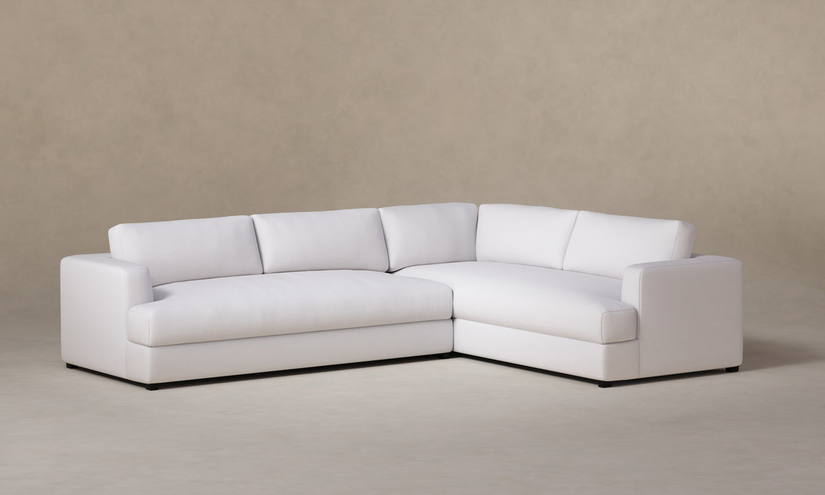 The Varick Sectional - Performance Woven Chenille Lace