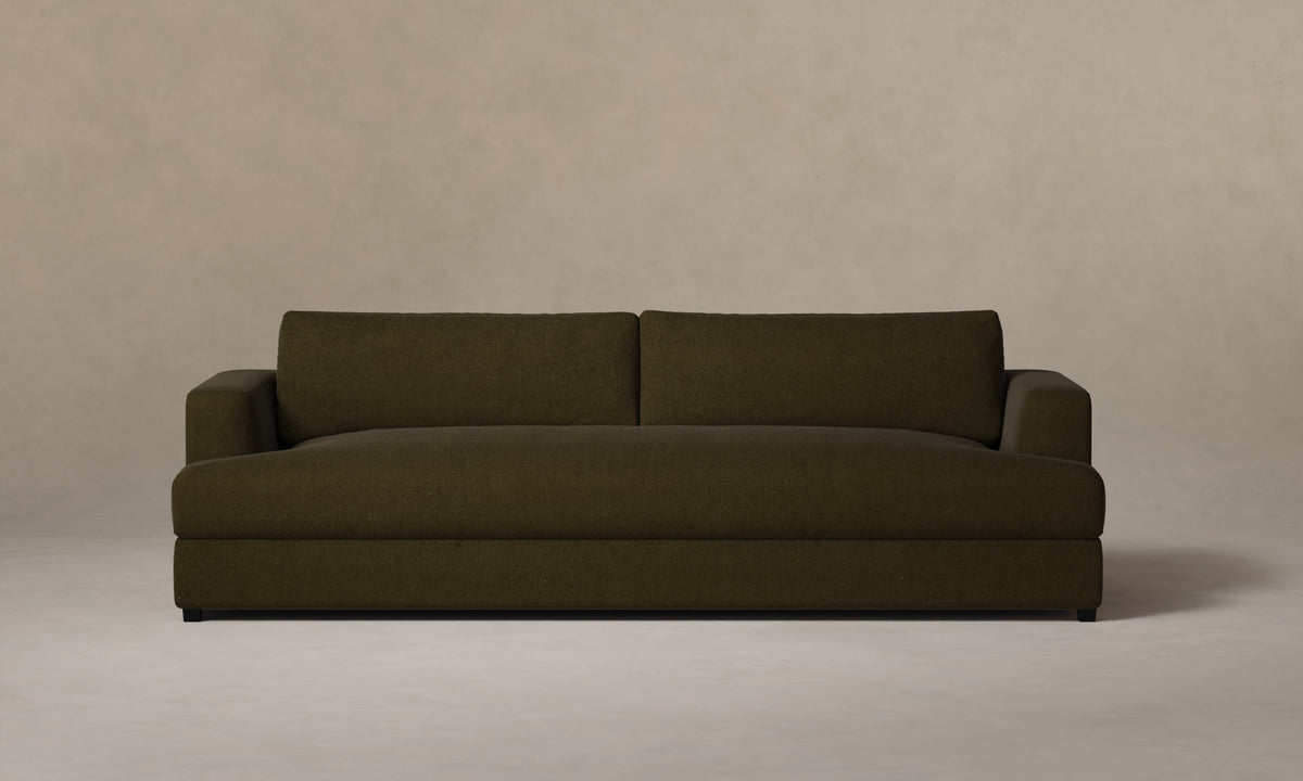 The Varick Sofa - Marled Alpaca Velvet Marsh