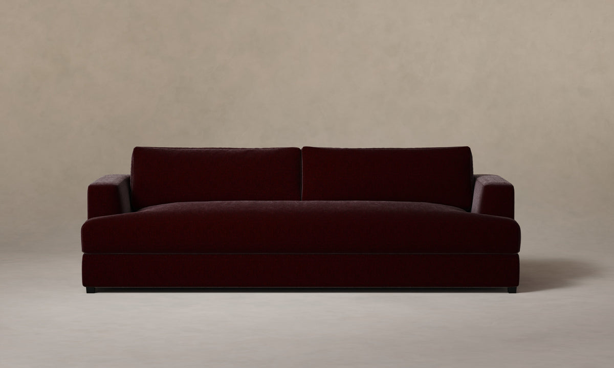 The Varick Sofa - Mohair Crimson