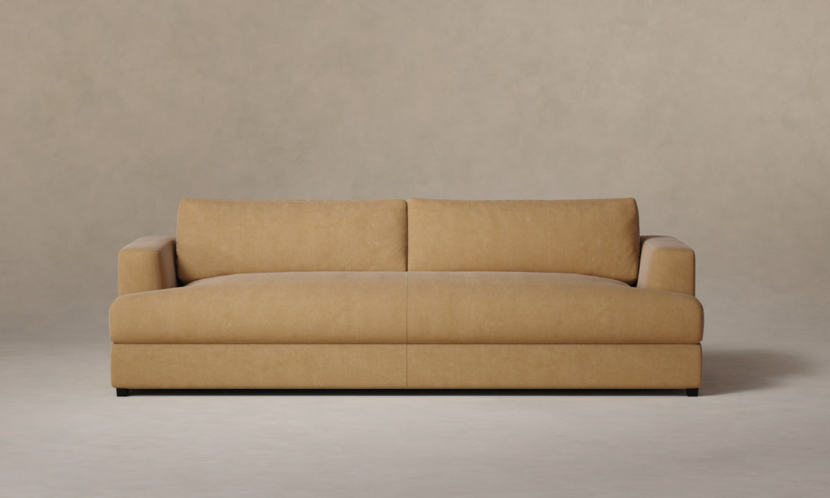 The Varick Sofa - Nubuck Leather Rye