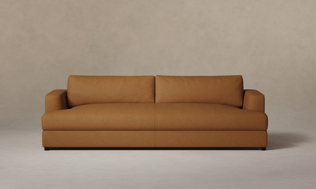 The Varick Sofa - Nubuck Leather Saddle