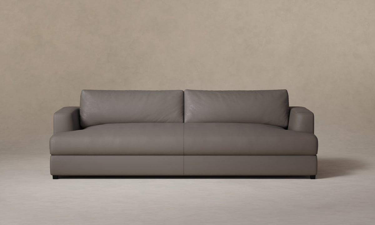 The Varick Sofa - Pebbled Leather Ash