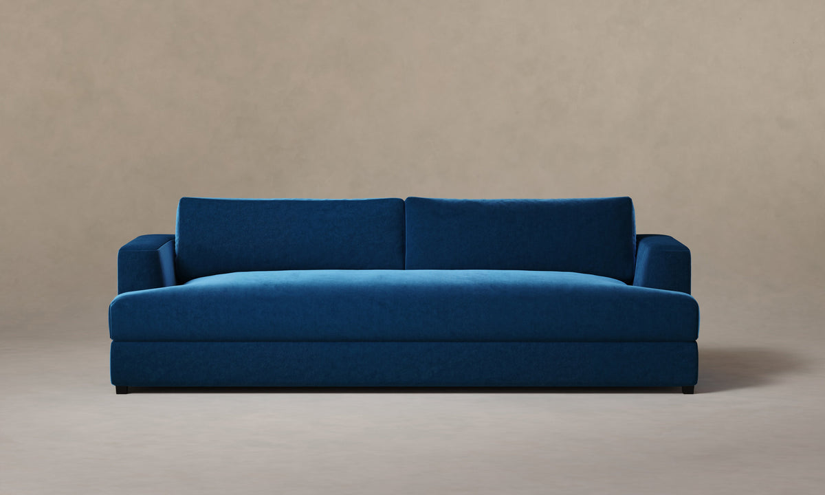 The Varick Sofa - Performance Velvet Sapphire