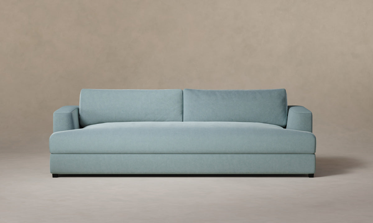 The Varick Sofa - Performance Velvet Sky