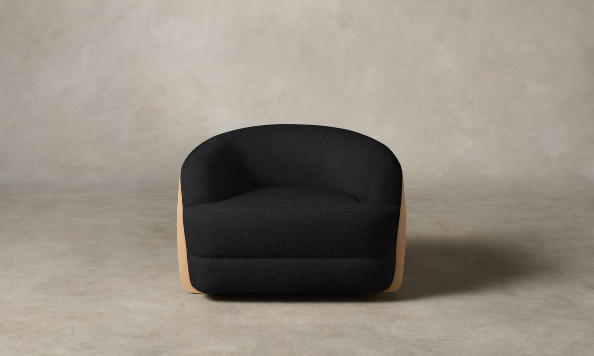 The Vera Chair - Italian Brushed Wool Pepper