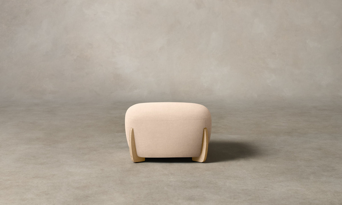The Vera Ottoman - Marled Alpaca Velvet Rosette