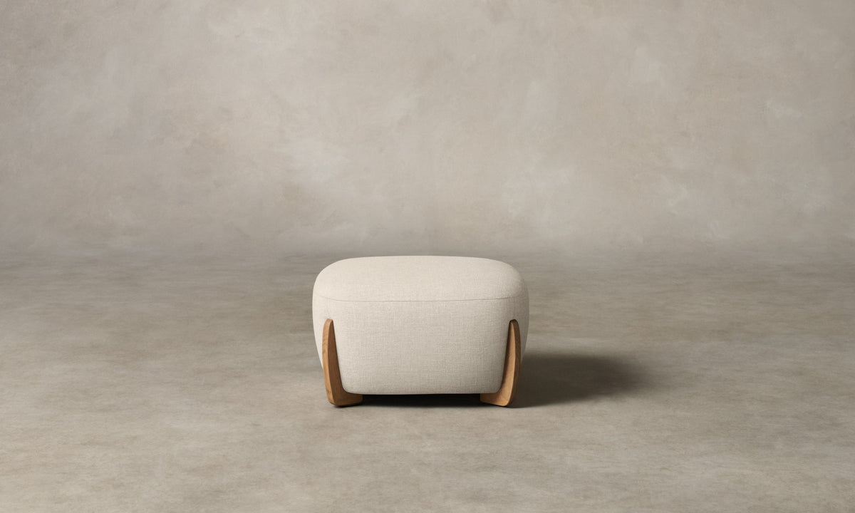 The Vera Ottoman - Performance Woven Chenille Desert