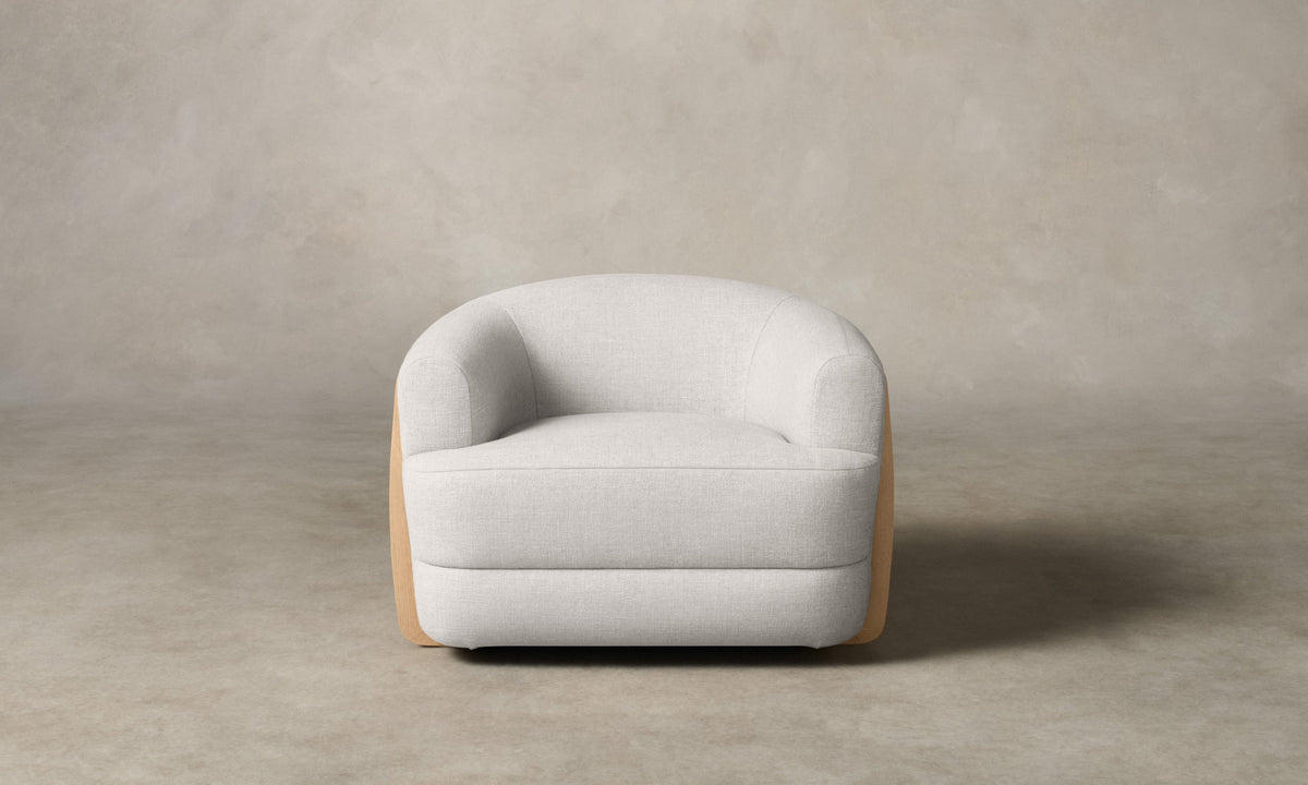 The Vera Swivel Chair - Performance Woven Chenille Lace