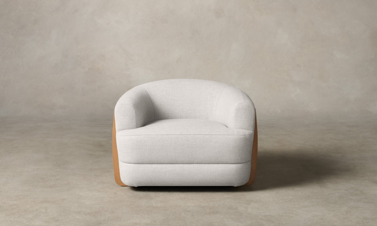 The Vera Swivel Chair - Performance Woven Chenille Lace