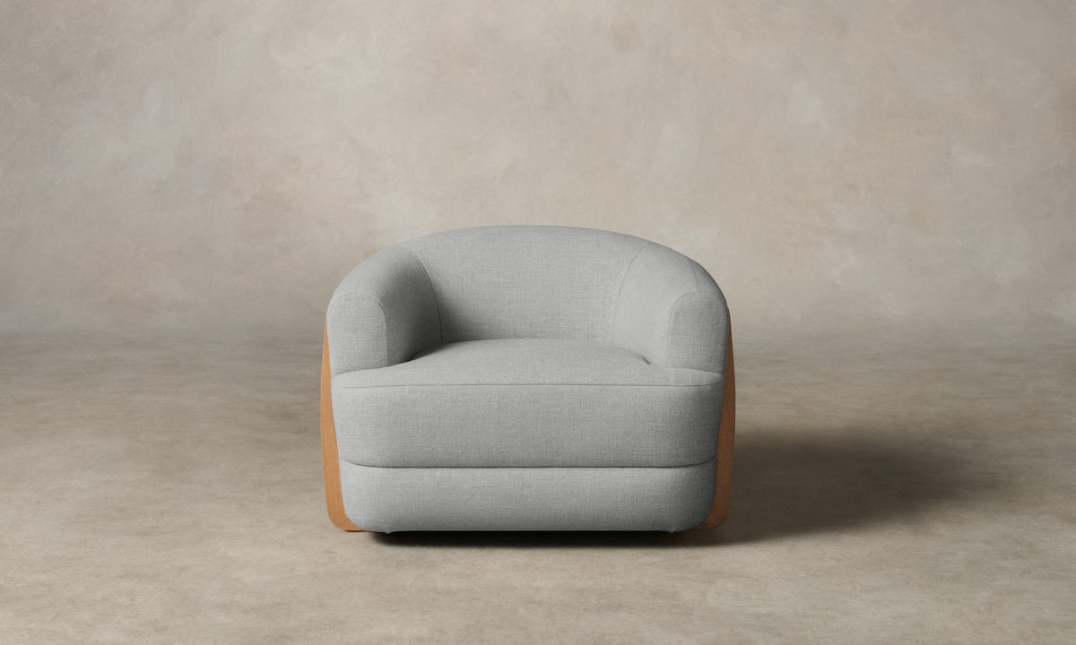 The Vera Swivel Chair - Performance Woven Chenille Steel