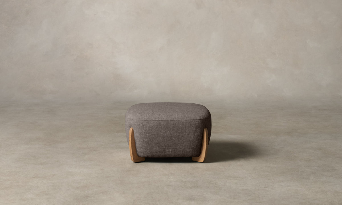 The Vera Ottoman - Heritage Belgian Linen Carob
