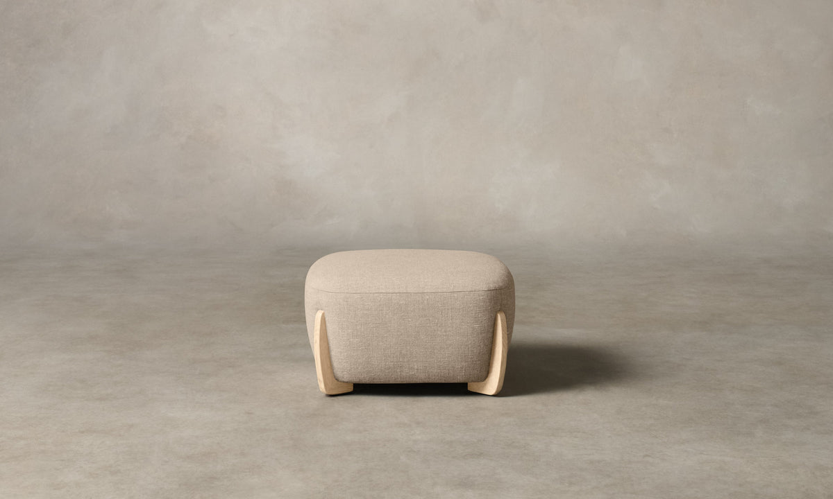 The Vera Ottoman - Heritage Belgian Linen Husk