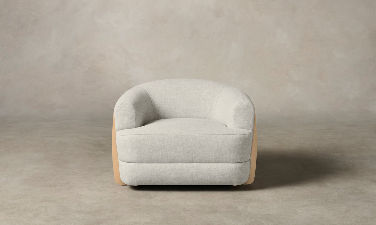 The Vera Swivel Chair - Heritage Belgian Linen Summit