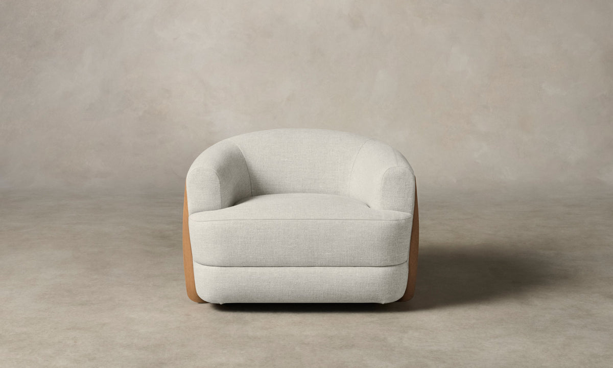 The Vera Swivel Chair - Heritage Belgian Linen Summit