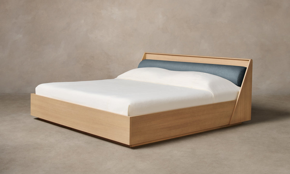 The Verne Bed - Mohair Slate Blue