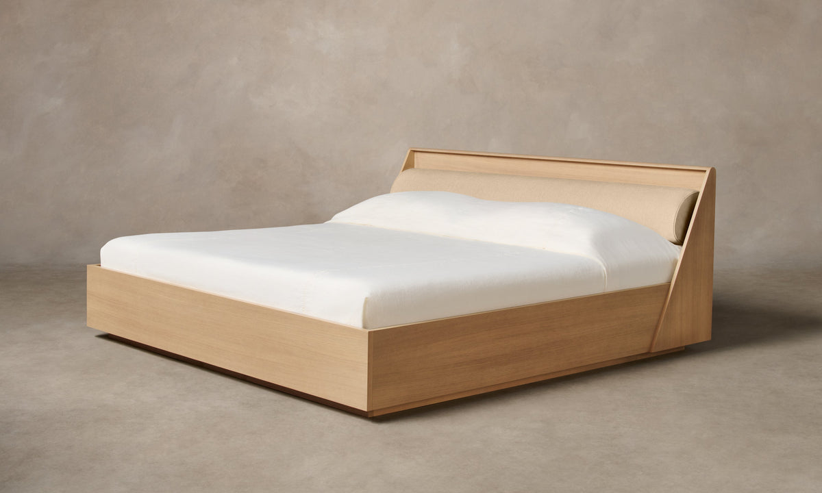 The Verne Bed - Performance Linen Weave Prairie