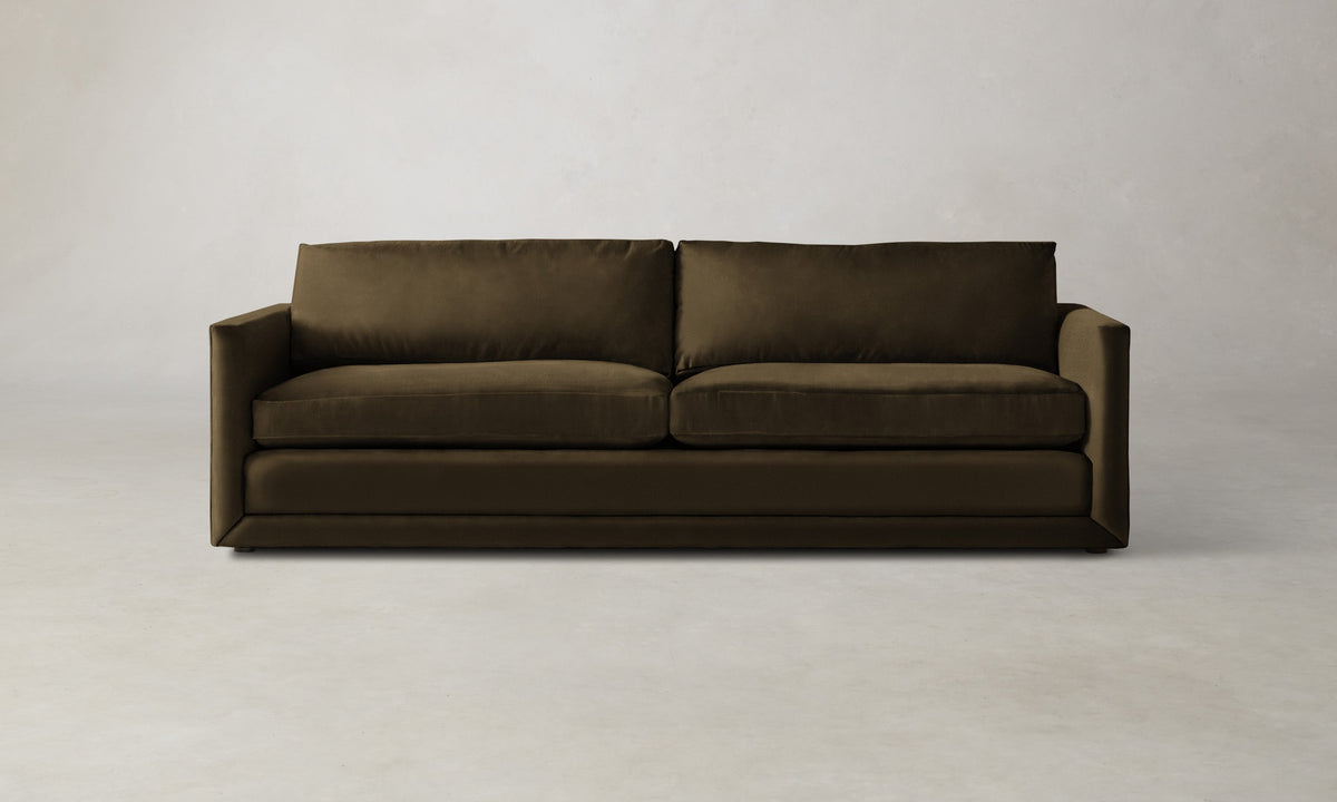 The Warren Sofa - Marled Alpaca Velvet Marsh