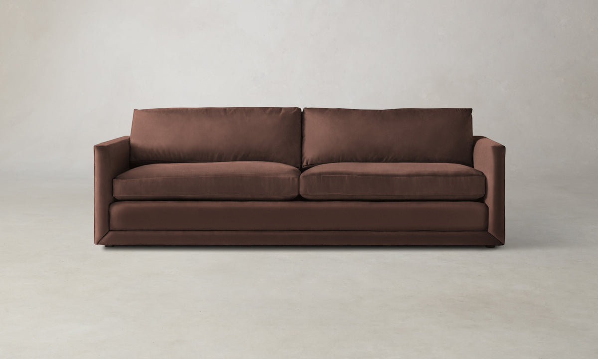 The Warren Sofa - Marled Alpaca Velvet Molasses