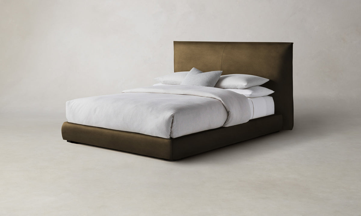The Wythe Bed - Marled Alpaca Velvet Marsh