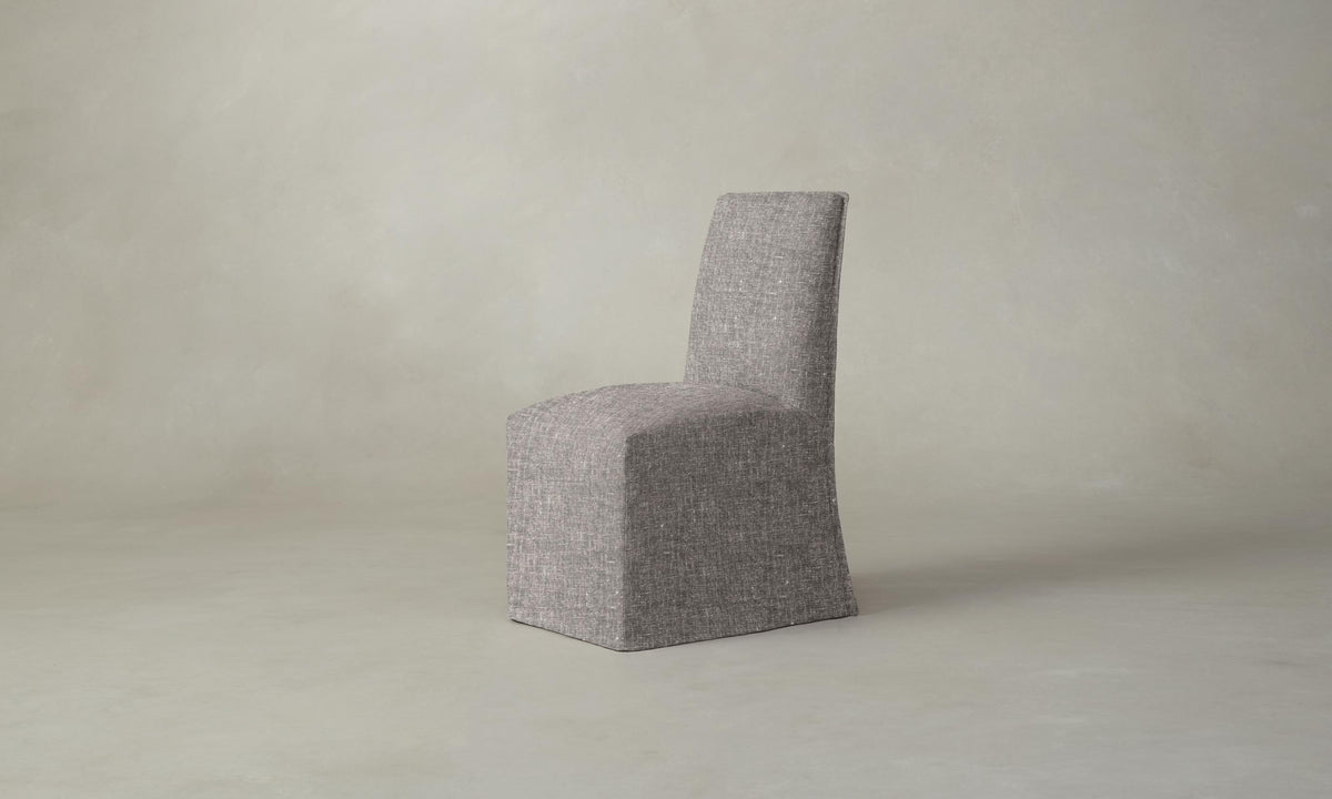 The Beacon Dining Chair - Heritage Belgian Linen Carob