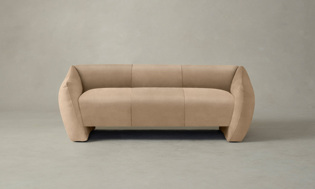 The Bond Settee - Costa Leather Ridge