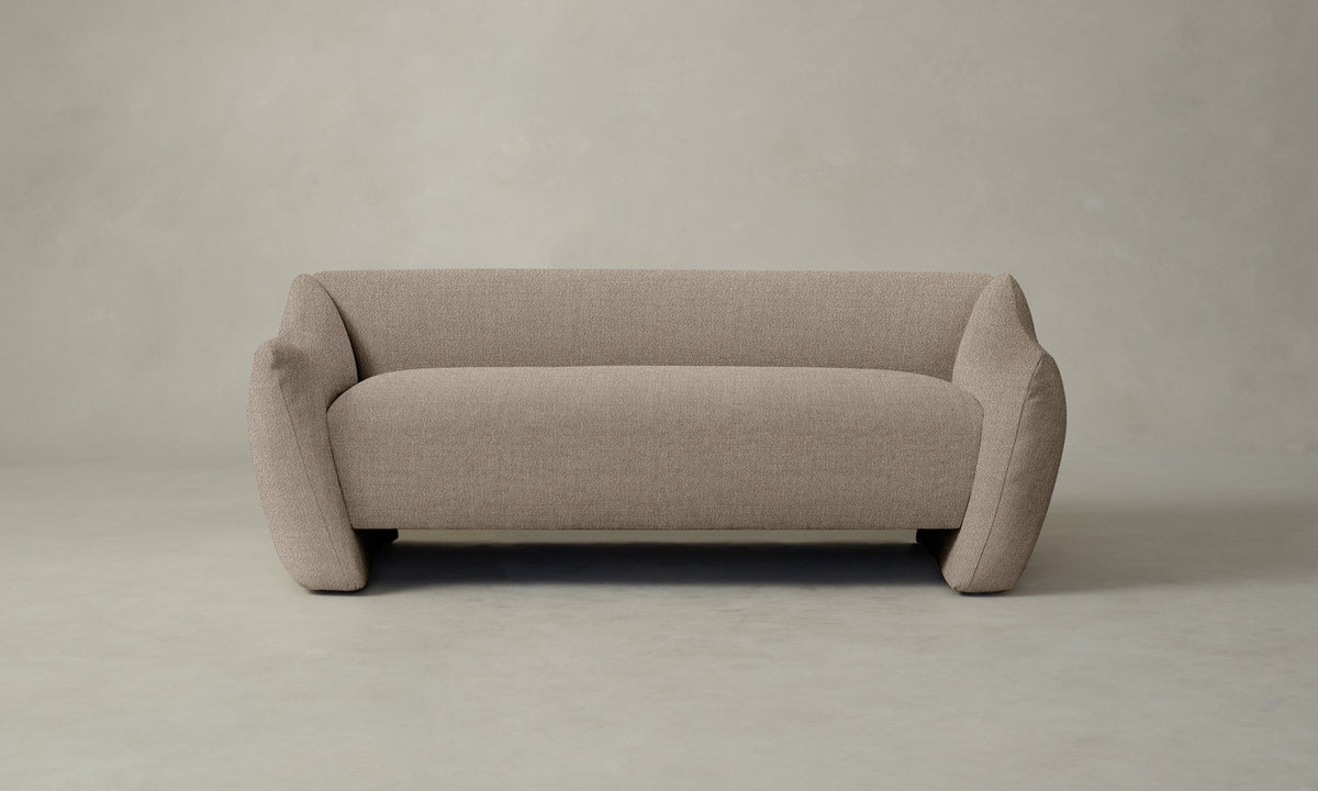 The Bond Settee - Performance Textural Weave Earthen