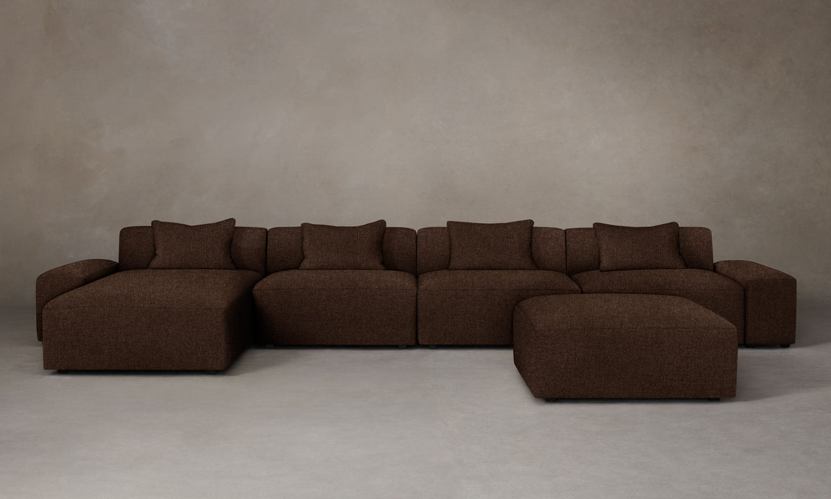 The Breuer Modular Sectional - Italian Brushed Wool Cocoa