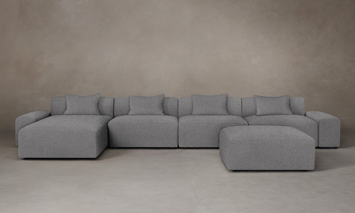 The Breuer Modular Sectional - Italian Brushed Wool Moon