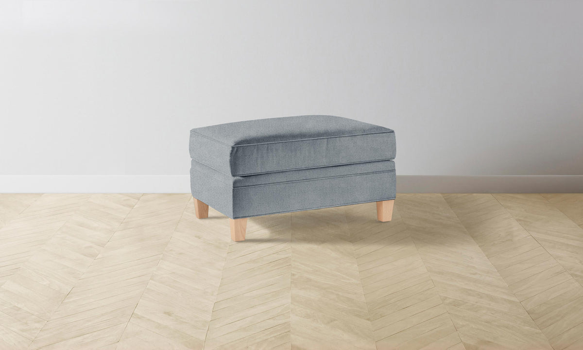 The Carmine Ottoman - Performance Mélange Weave Aegean