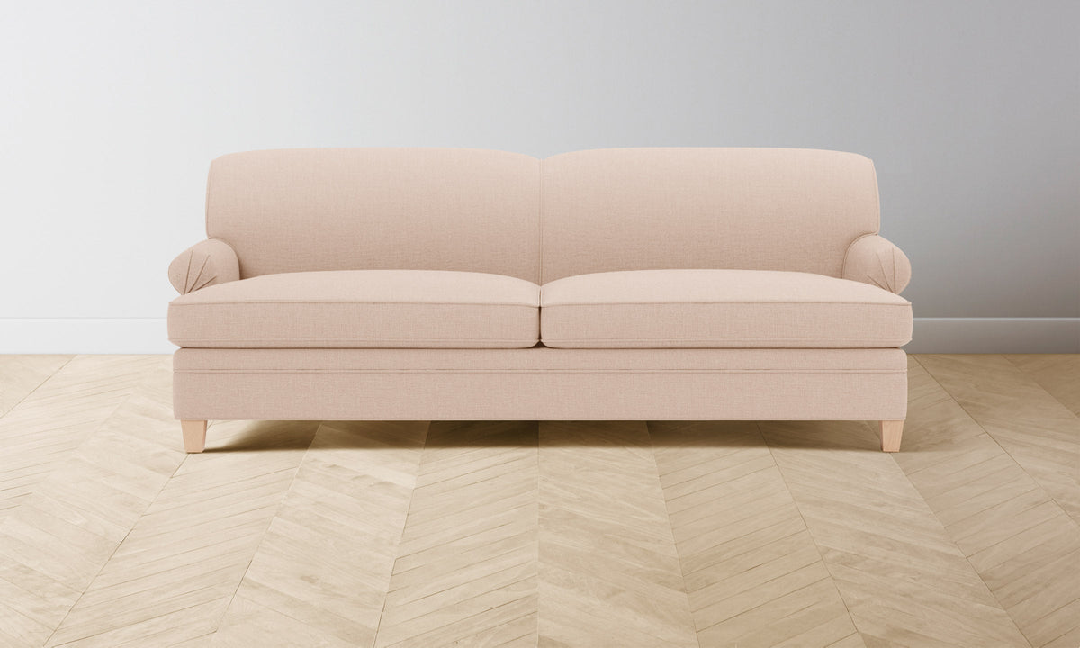 The Carmine Sofa - Heritage Belgian Linen Petal